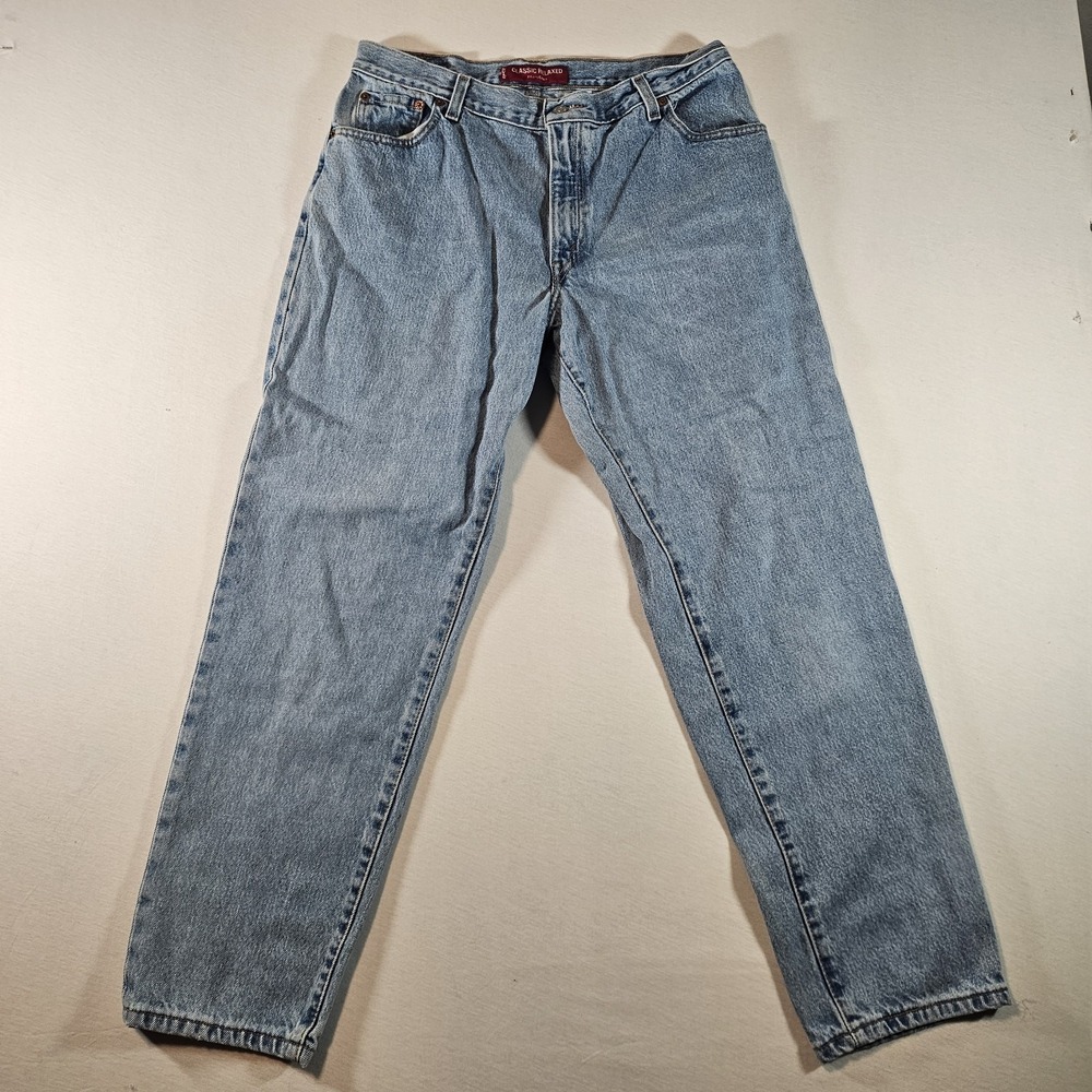 Vintage Levi's 550 Relaxed Fit Tapered Leg Jeans Womens 16 MIS M Blue Denim Y2K - Picture 2 of 12